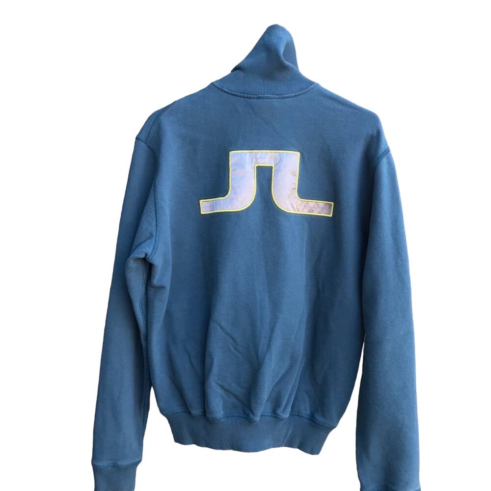 J. Lindeberg Full zip SWEATSHIRT Jacket Mens Size Large Quiet Luxury Minimalist